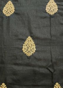 Elegant Black &amp; Gold Saree