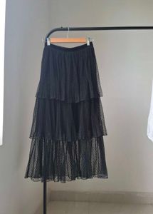 ZARA tulle tiered skirt
