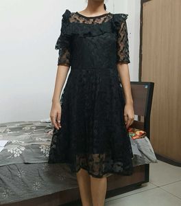 Black Net Dress