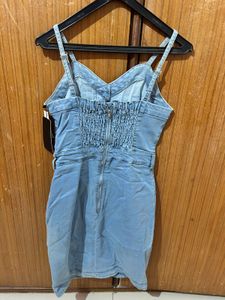 Nuon Cute Denim Button-Down Dress