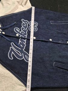 Russell Athletic Heavy Denim Bomber + Hoddie