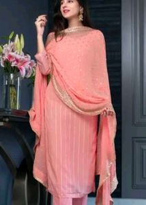 Beautiful Peach Kurta Set