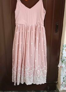 Baby Pink And White Festive Suit