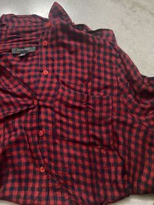 Red &amp; Blue Gingham Button-Down