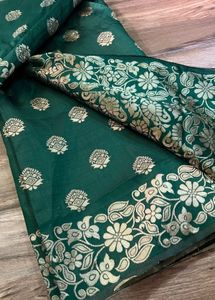 Elegant Green Border Saree
