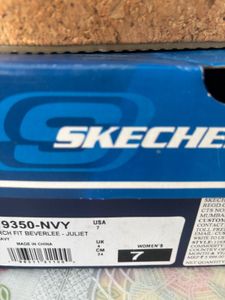 Skechers Blue Wedge Sandals