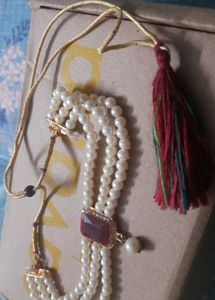 Elegant Pearl &amp; Gemstone Necklace ✨