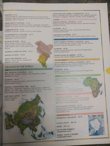 Atlas Book With Country Flags.
