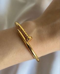 Gold Nail Bangle