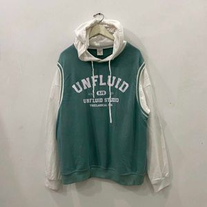 UNFLUID Green & White Hoodie