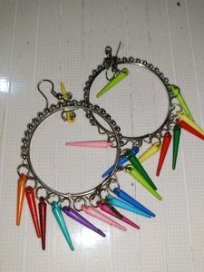 Colorful Spike Earrings