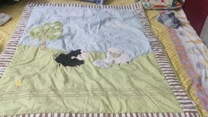 Baby Quilted Blanket – Farm Animals Design (Soft,