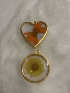 Handmade Floral Heart Pendant
