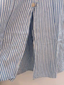 Zara Striped Off Shoulder Coastal Dress
