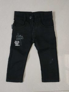 Boy's Black Denim Pants