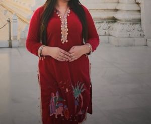 Kurta Set With Embroidery And Shells
