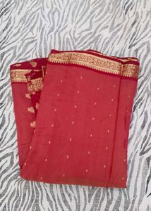 maroon colour pure Gadwal saree