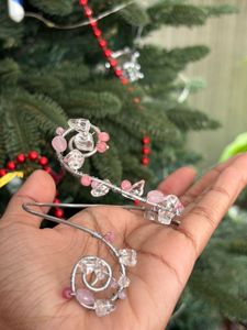 rose quartz and pink onyx arm cuff