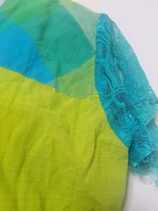 Lime Green Mandala Print Tunic