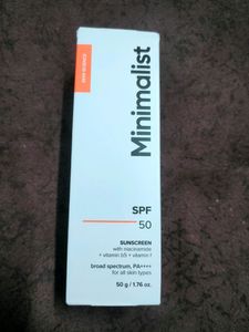 Minimalist SPF 50 Sunscreen