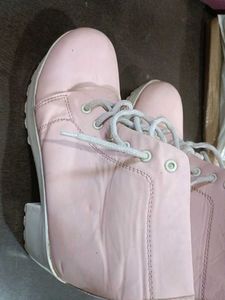 Pink Heel Boots