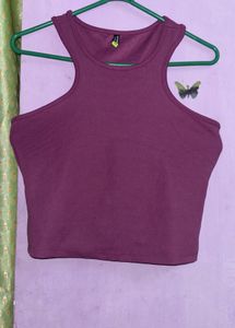 Purple  Co- Set Top And Pants