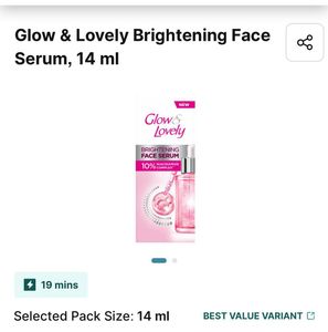 Combo Brightening Face Serum And Glassbright Cream
