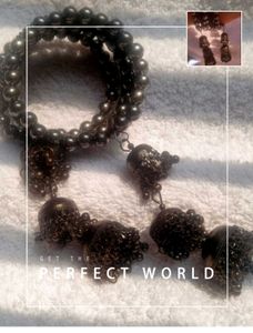 Edgy Oxidised &amp; Seashell Bracelet
