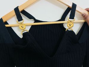 Versace Ribbed Bodycon Dress