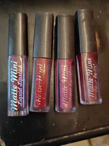 Matte Mini Lip Gloss Set Of 4