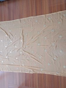40)Embroidered Chiffon Dupatta