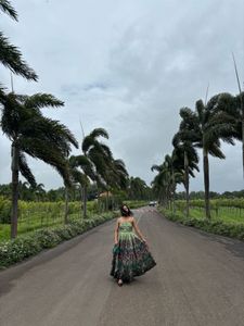 Ritu Kumar Green Francesca Long Dress