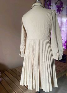 Pleated Shirt Dress