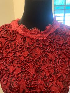 Red Lace Top