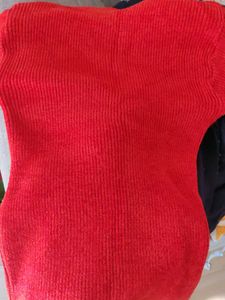 Turtle Neck Red Sweater.