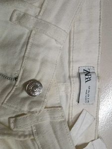 White Straight Leg Jeans