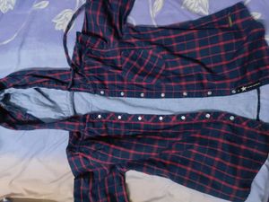 Convertible Hooded Buttoned Shirt