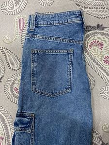 H&amp;M Blue Cargo Jeans