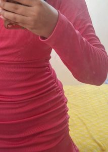 Pink Bodycon Dress (L)