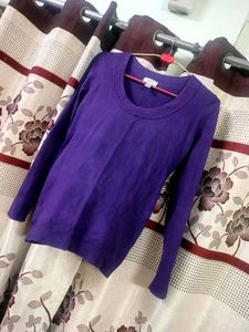 Purple Knit Sweater