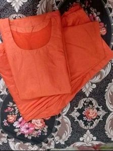 ,🏵️Orange Silky suit