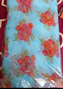 Floral Chiffon Saree