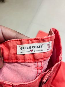 Stylish Green Coast Coral Skinny Jeans