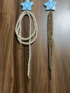 Mini Beaded Bag With Chain Too