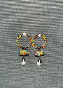 Beaded Jhumka Earrings
