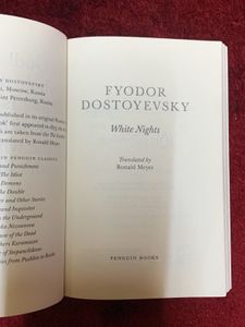 White nights - Fyodor Dostoyevsky