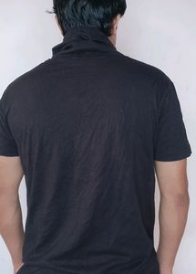 Stylish High Neck Full Black