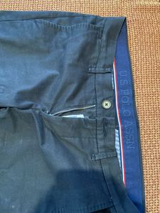 US POLO ASSN Black Chinos (Waist Size 30 Inches)