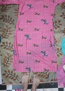 Pink Printed Kurta