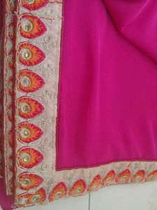 Elegant Pink Saree